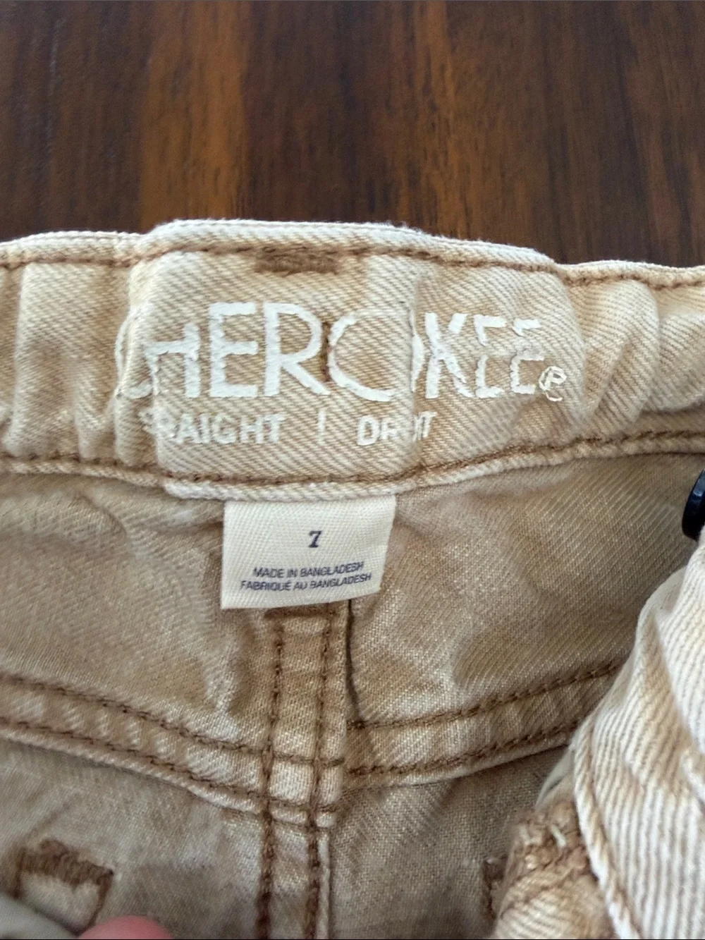 Cherokee Kids Beige Straight-Leg Jeans